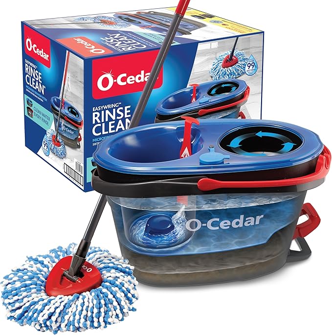 Rinseclean Spin Mop & Bucket