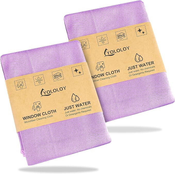 Window Cloth(2 Pack Purple)