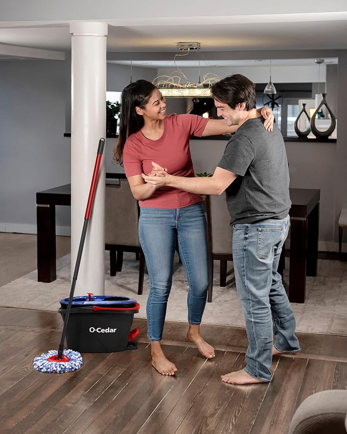 Rinseclean Spin Mop & Bucket + 1 Extra Refill