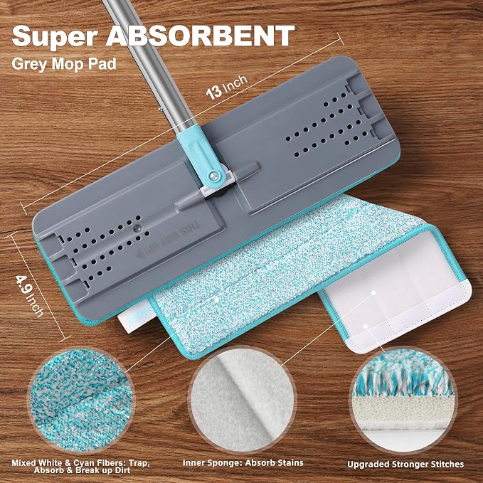 Grey & Cyan Blue